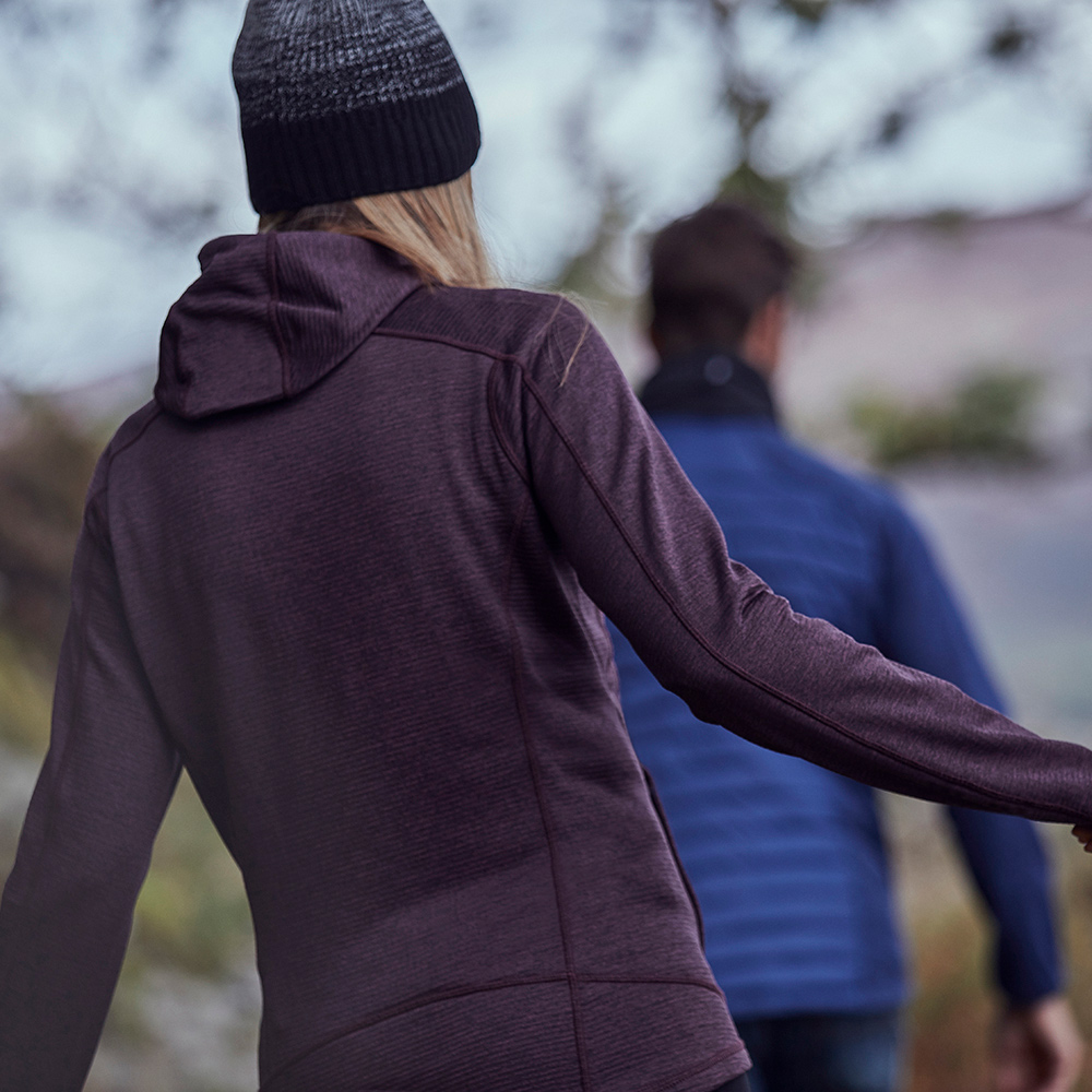 Woman wearing Dart Hoodie 